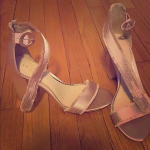 Lauren Conrad block heel sandals